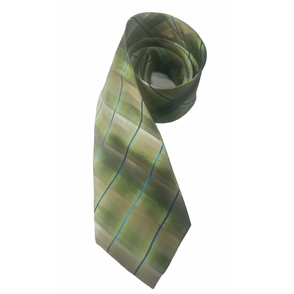 Croft & Barrow Men Tie Geometry Multi Color 100% Silk 57